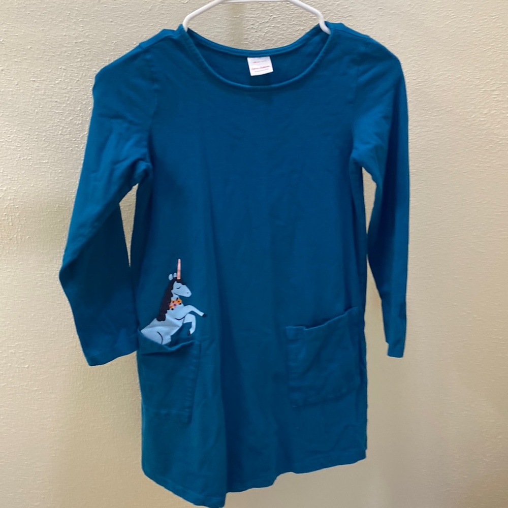 Hannah Anderson turquoise unicorn dress